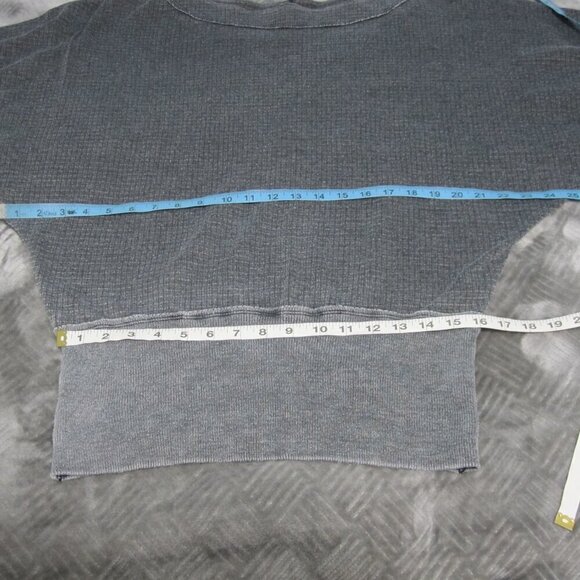 WE THE FREE Willow Thermal Women's Size Small Gray Dolman Off The Shoulder Tunic - Picture 6 of 10